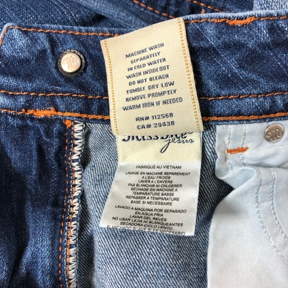 Miss Me Jeans Cotton Distress Ripped Blue Wash MidRise Boyfriend Ankle Jeans 27 - Picture 11 of 15